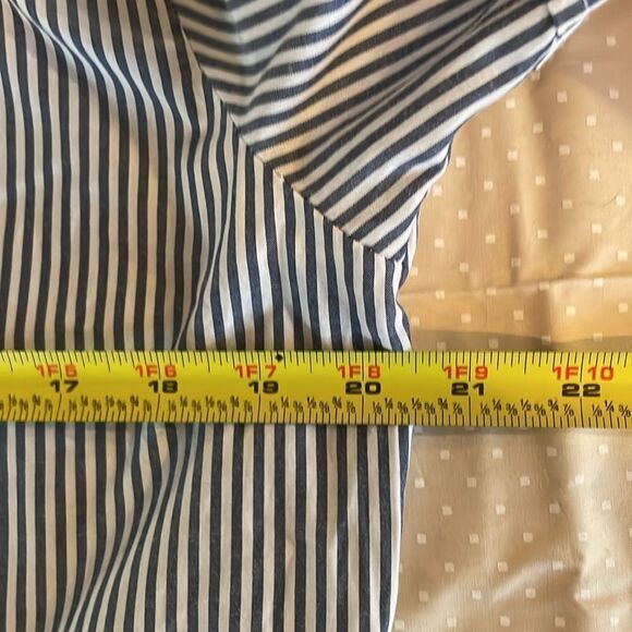 Mi Golondrina Hand Embroidered Striped Blouse Size Medium - Picture 9 of 11